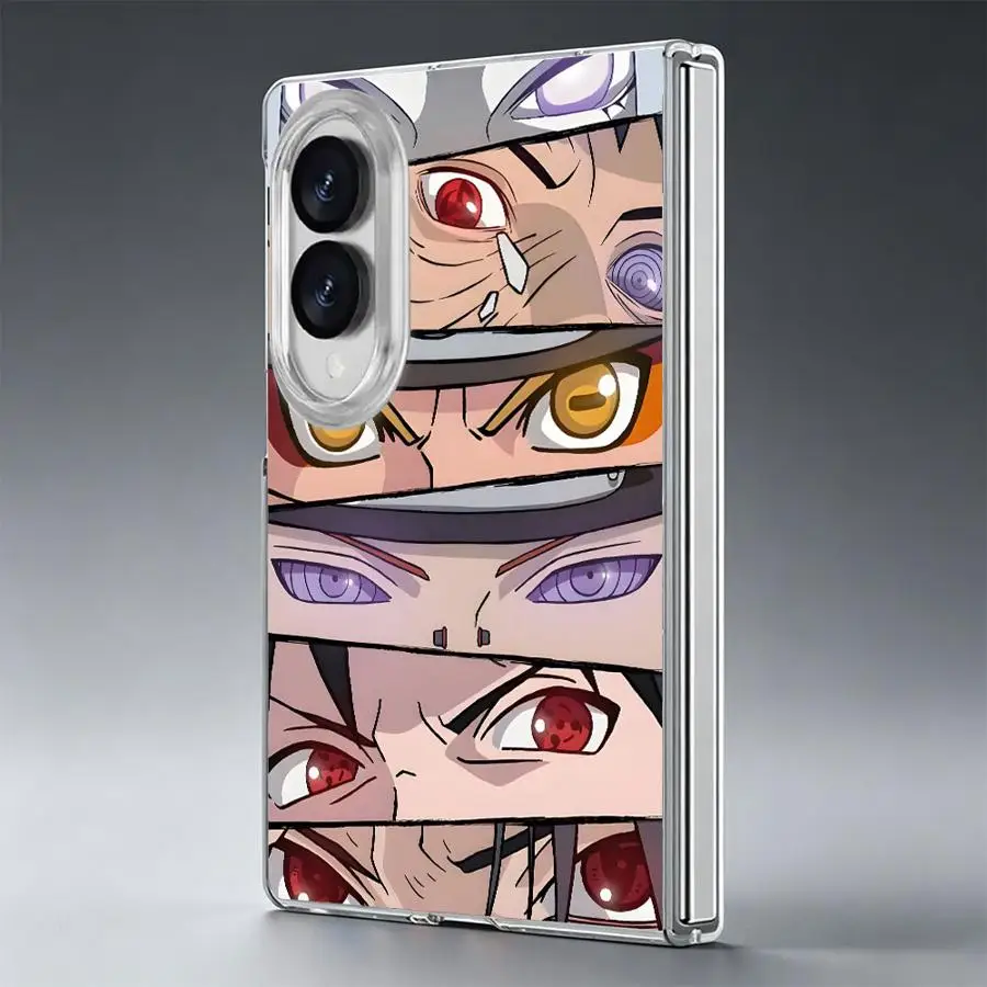 Cool Eye N-arutos Transparent Soft Phone Cover Case for Samsung Galaxy Z Fold 8 Ultra ZFold6 ZFold4 ZFold5 Z Fold 7 6 5 4 3