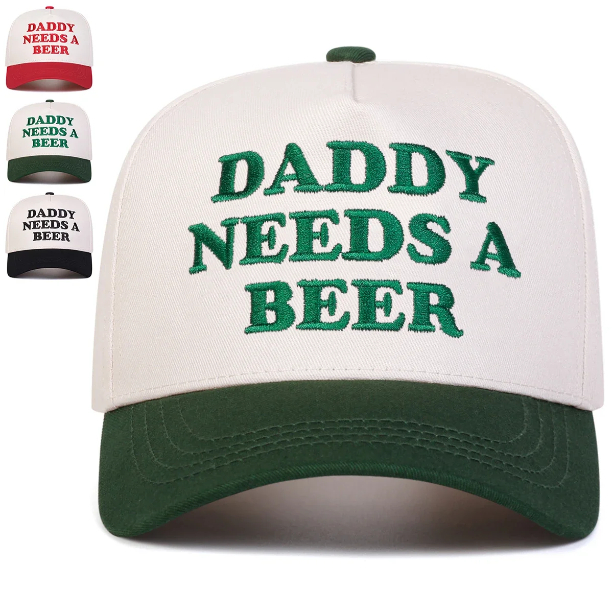 Gorras de béisbol unisex con bordado de letras DADDY NEEDS A BEER, gorras informales ajustables para primavera y otoño, gorra deportiva con protección solar