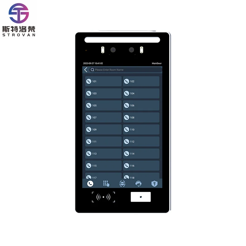 

8 Inch Face Recognition Video Intercom Video Doorphone Access Control Waterproof Multi-apartment