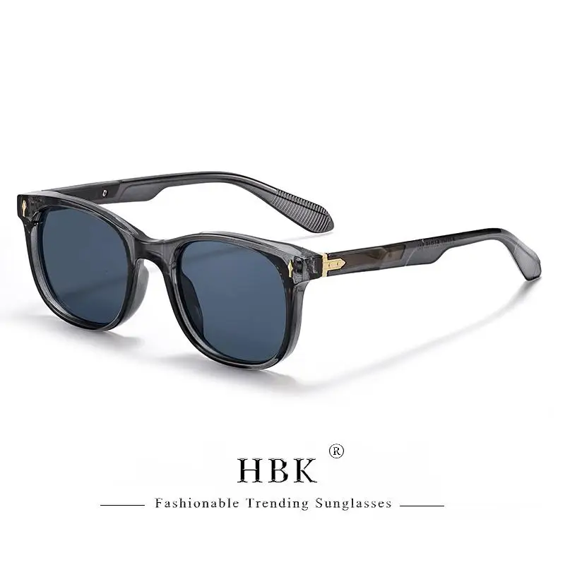 HBK Retro Herren-Sonnenbrille, klassisch, polarisiert, mit Propionsäure-Pin, quadratischem Rahmen, Damen-Outdoor-Brille, unverzichtbar, UV400 – Detail 6