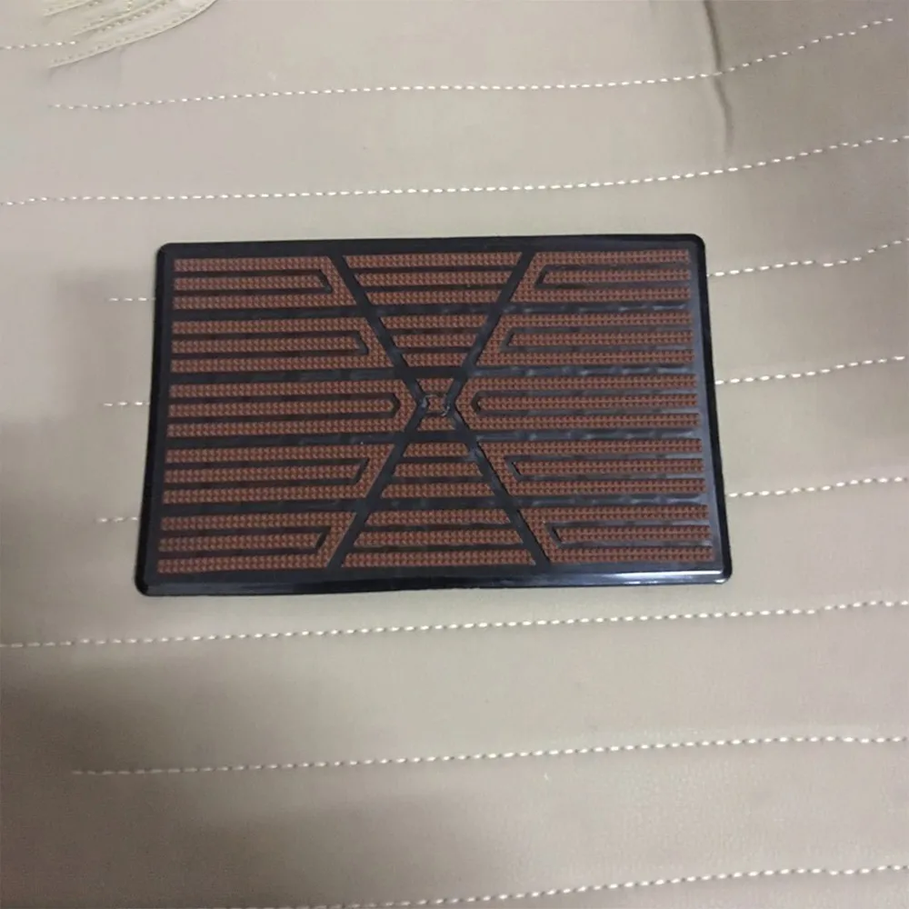 Auto Floor Pad PVC Pedal Plate Anti Skid Foot Heel Scuff Plate Car Floor Mat Non-Slip Carpet Patch Black Heel Foot Mat Auto Part