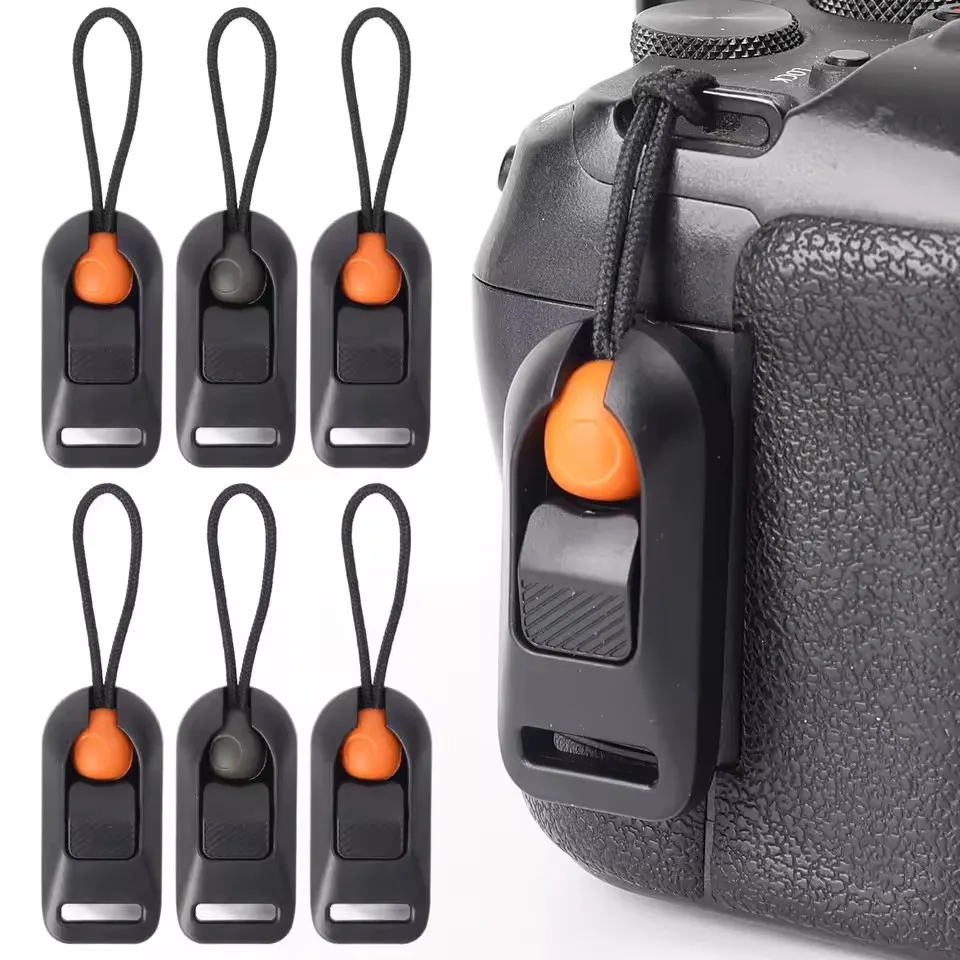 Image of Schnellverschluss-Verbindungsset mit Anti-Verlust-Schlaufe für Sony, Canon, Nikon SLR-Kameras, Universell Passend, Sicherer Kameragurt, Zubehör