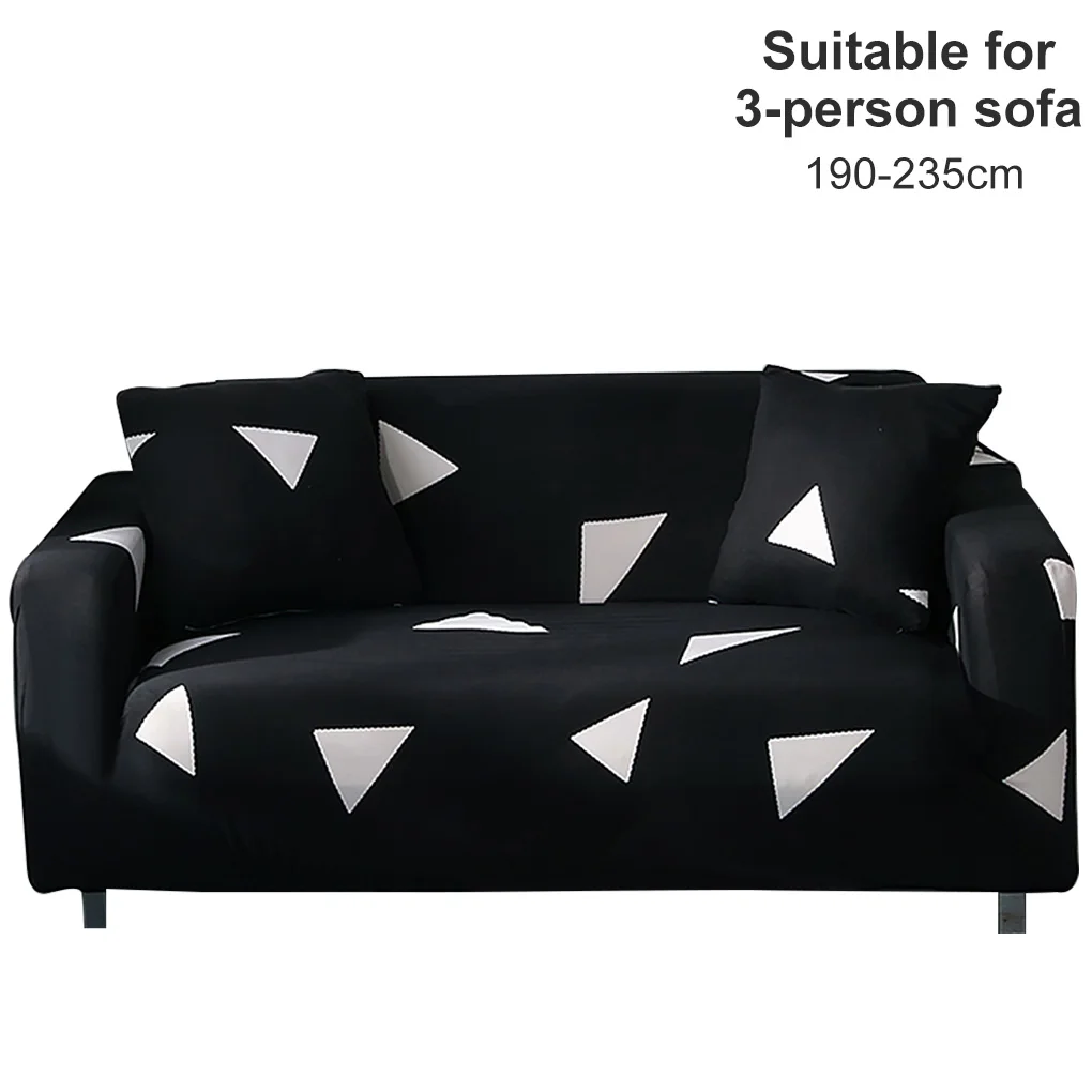 

Universal Sofa Cushion Cover All-inclusive Printed Elastic Couch Slipcover Furniture Protector Snowflake 1 Person