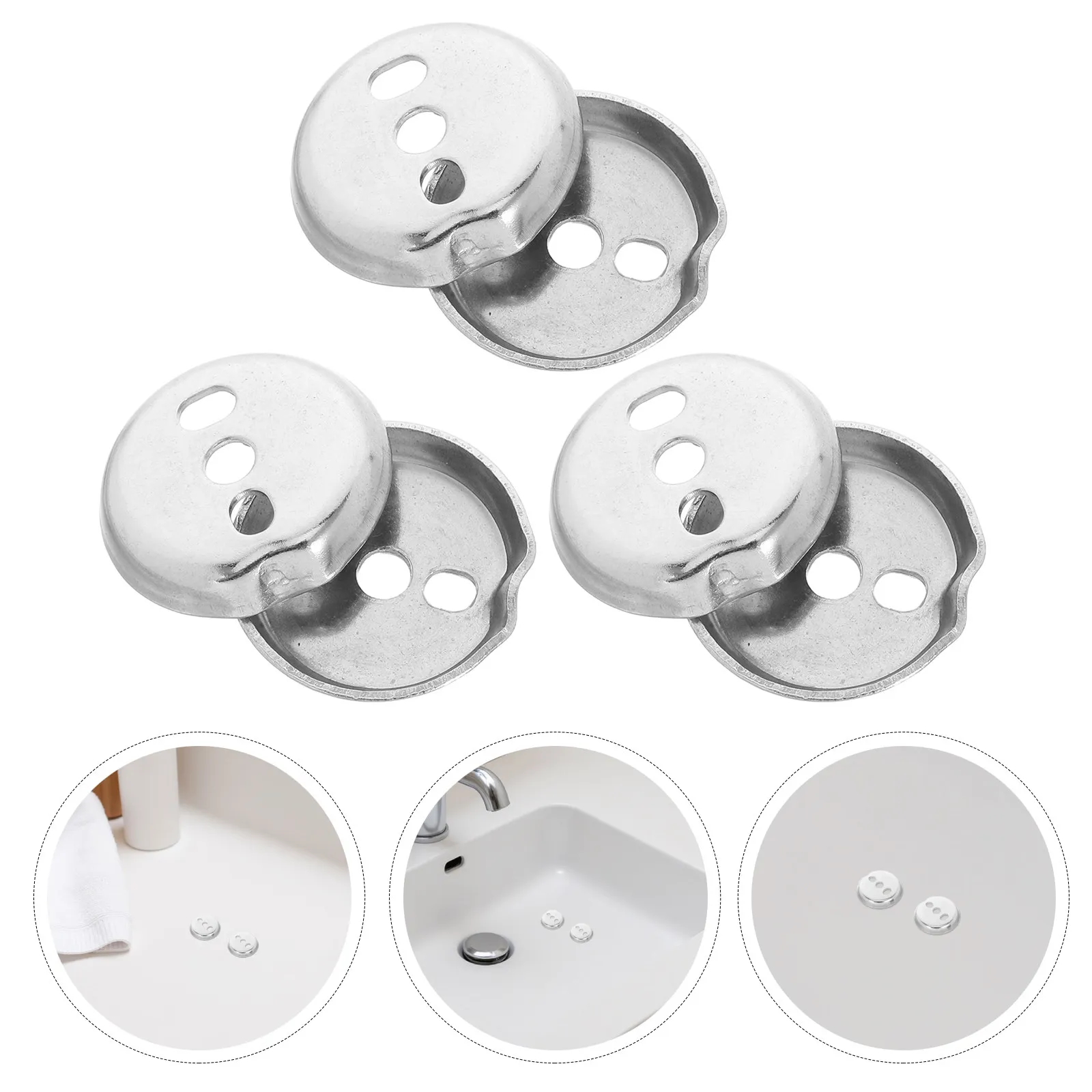 

Набор из 6 крепежных элементов для полотенцесушителя, нержавеющая сталь, ремонтный комплект для ванной комнаты, защитная пластина для стен, принадлежности для самостоятельной установки