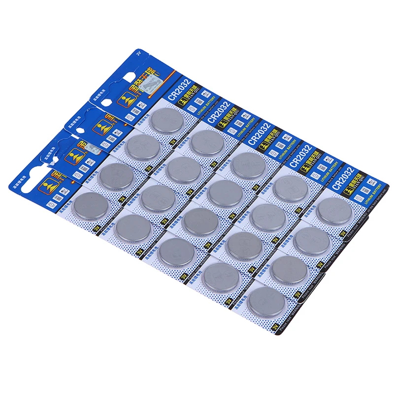 2/5Pcs CR2032 CR 2032 3V Lithium Battery Brand New For Toy Watch Car Remote Control Calculator Motherboard Button Coin Cell