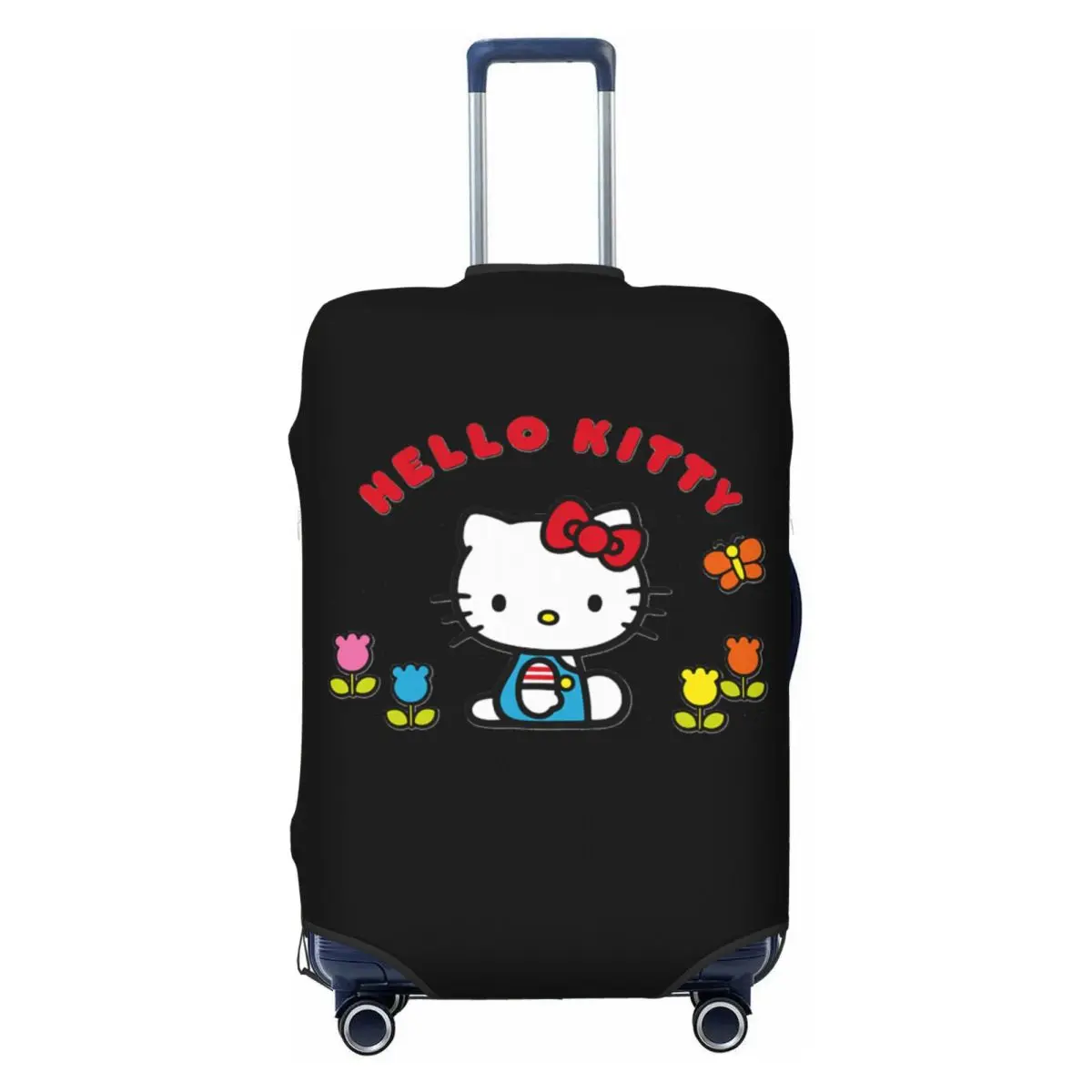 

Custom Funny Hello Kitty Cat Luggage Cover Protector Dust Proof Anime Cartoon Travel Suitcase Covers
