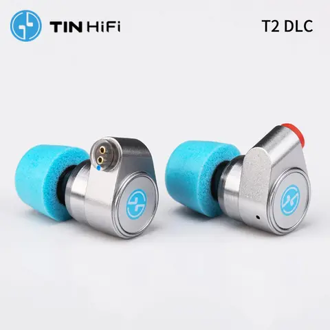 TINHIFI T2 DLC Earphones Dual Dynamic Driver High Quality Headphones HiFi Bass Earbuds with Detachable Cable for Music & Gaming