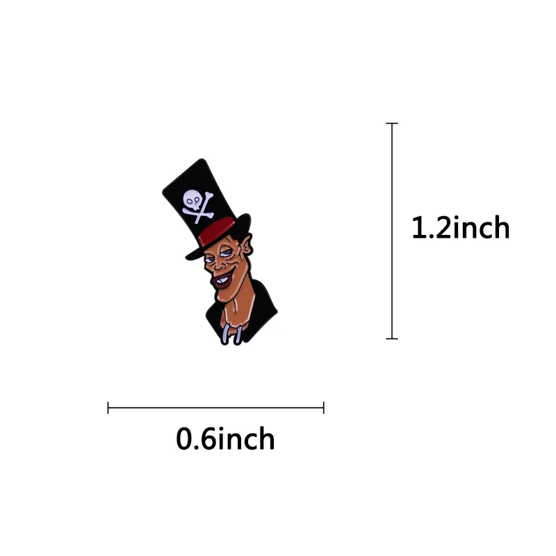 Princess nn Frog Evil Guy skull hat The Shadow X Man Enamel Pin Cartoon Badge Brooch Gift Backpack Decoration Jewelry