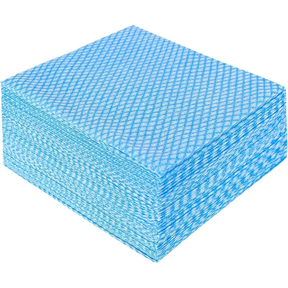

Disposable Cleaning Towels and Dish Cloths, Reusable Towels,Handy Cleaning Wipes, 50 Count/Pack,Blue