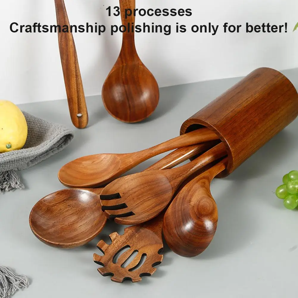 Walnut Wood Spaghetti And Pasta Server, Spaghetti Spoon Server, Spatula Corner Spoon Rice Paddle, Pasta Forks, Cooking Utensils