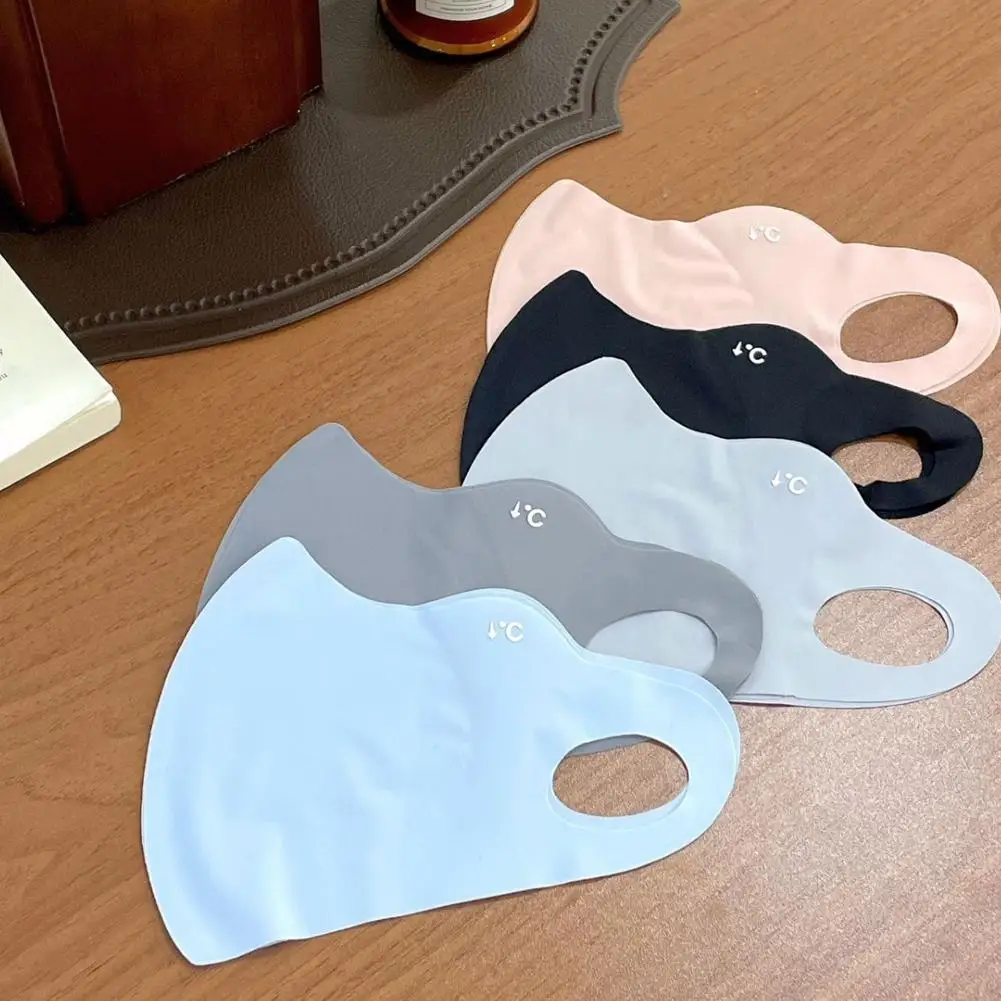 หน้ากากผ้าไหมน้ําแข็งสําหรับผู้หญิงป้องกันแสงแดด UPF 50+ UV Face Cover Breathable Eye Protection Face Mask สําหรับตกปลาเดินป่าขี่จักรยาน