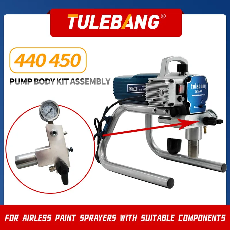 High pressure airless sprayer parts 440 450 650 pump body assembly universal style Painting tools and accessories