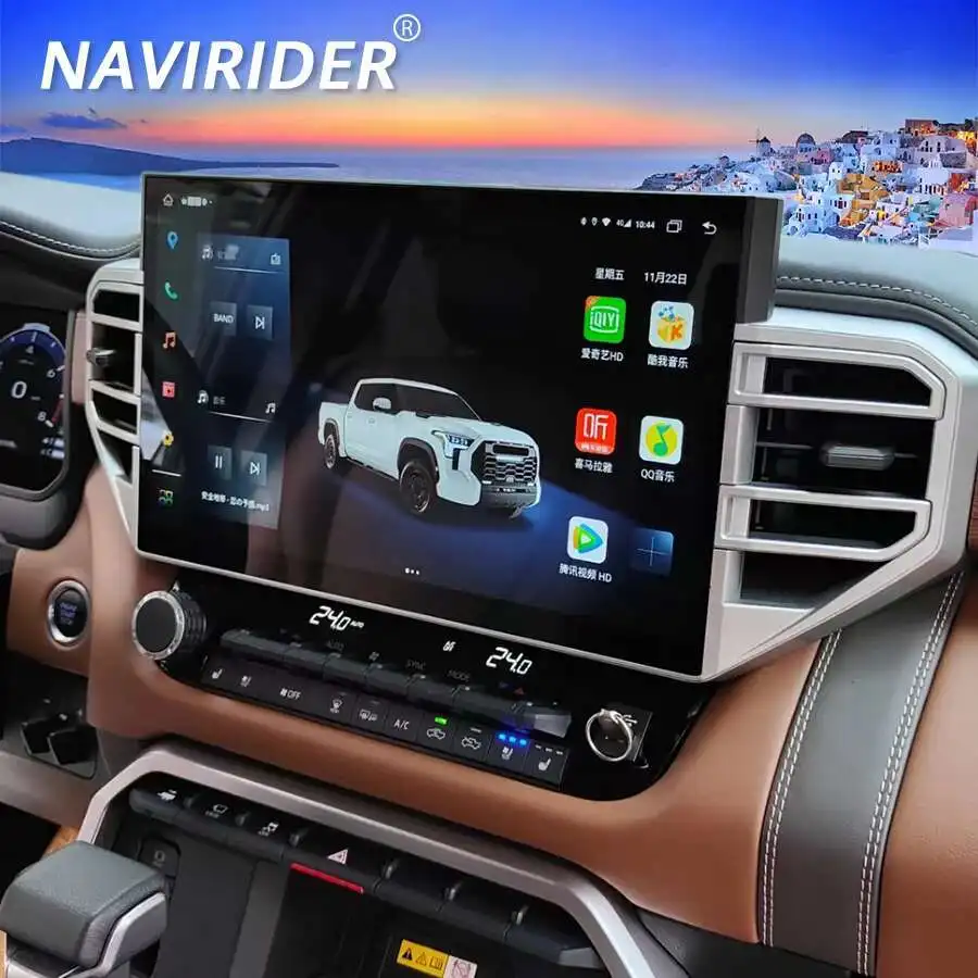 

14.6" QLED Screen Car Radio For Toyota Tundra 2020-2024 Android 13 Sequoia CarPlay Stereo GPS Navigation Multimedia Video Player