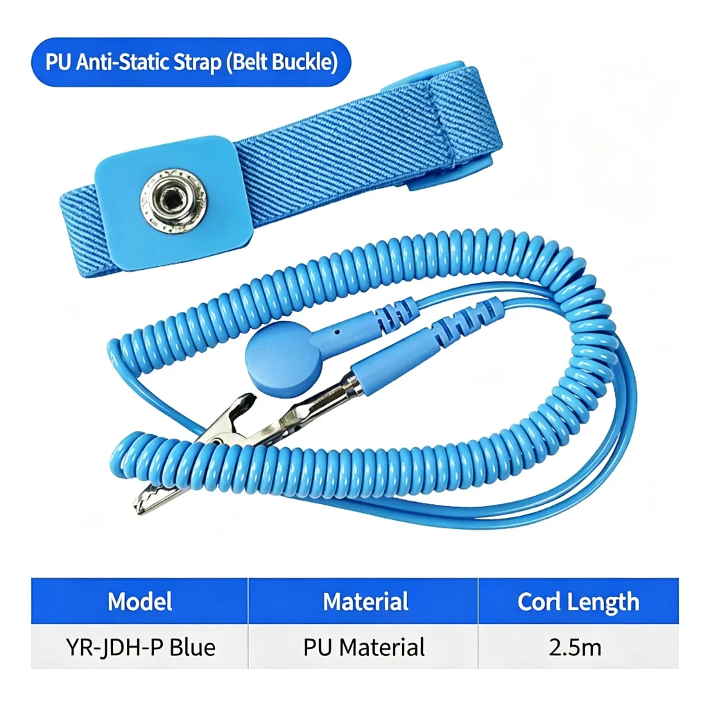 YARUN Antistatische ESD Polsband 2m Draadloze Aardingsband voor PCB Elektronische Reparatie Telefoon Optioneel Bedraad
