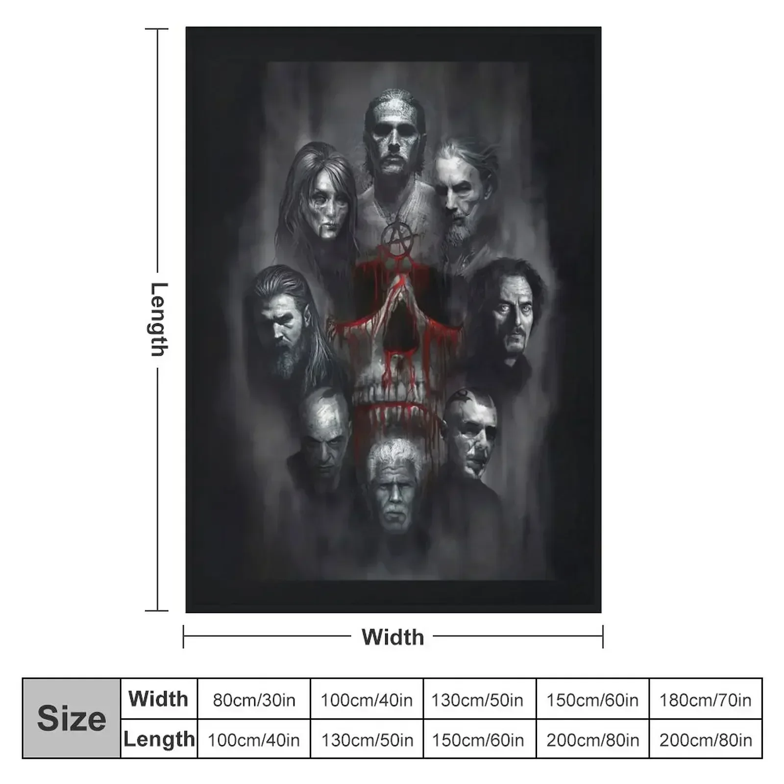 SOA the greatest cast black and whitedesign Throw Blanket Thermal Beautifuls valentine gift ideas Baby Soft Big Blankets