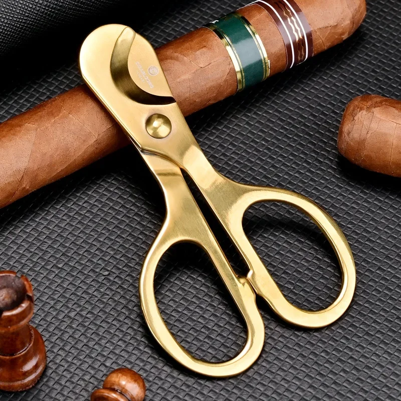 Cuban Cigar Cutter Stainless Steel Cigar Scissors Knife Head Guillotine Portable Puro Knife Cutter Cigar Smoking Accessories