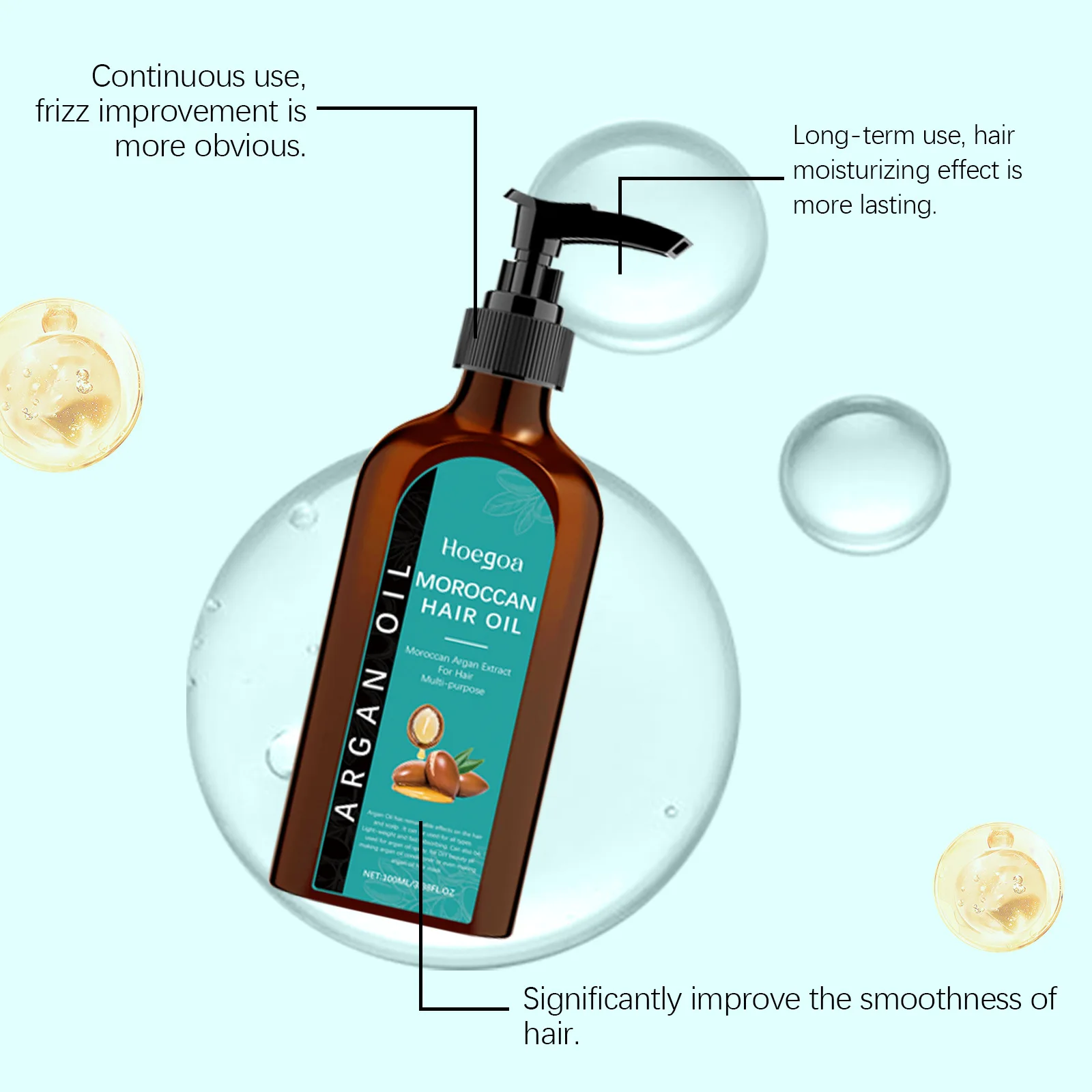 Hoegoa Olive Hair Care Essential Oil Reduce Loss Restore Shiny Nourishing Roots Improve Scalp Damage Oil Control Hair Growth Oil