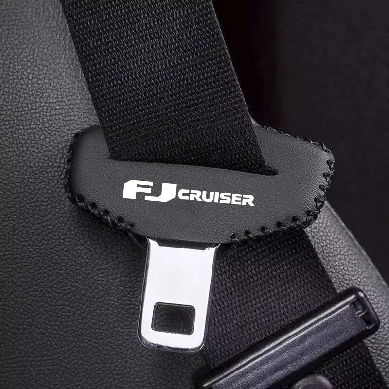 

2 шт., чехол из искусственной кожи с пряжкой для автомобильного ремня безопасности, защитный чехол от царапин для Toyota FJ Cruiser