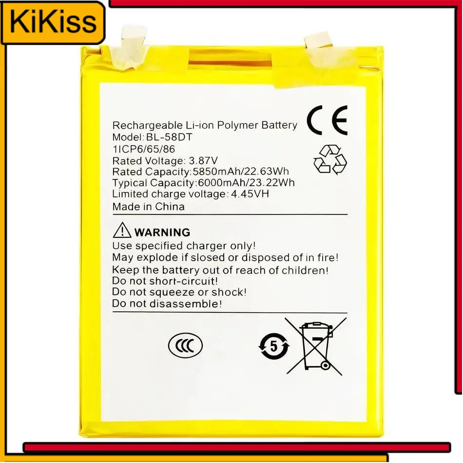 

For Tecno Pova 4 Pro Reliable Power Supply Mobile Phone Battery Premium Replacement BL-58DT 6000Mah