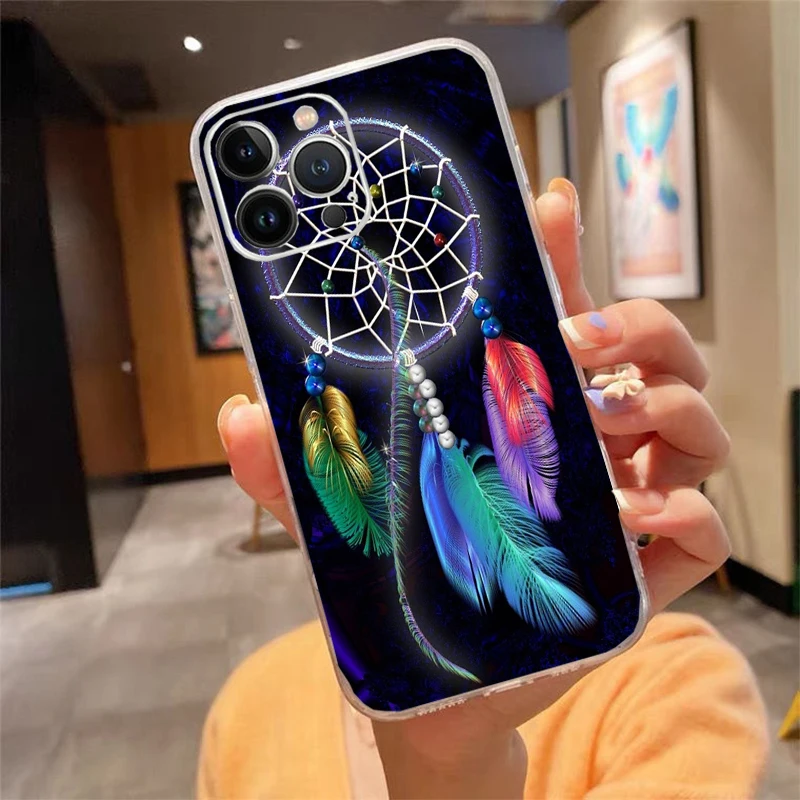 حافظة هاتف آيفون 17ProMax Air 16 15 14 13 Pro Max 15 16 Pro 15Plus Dream Catcher Dreamcatcher