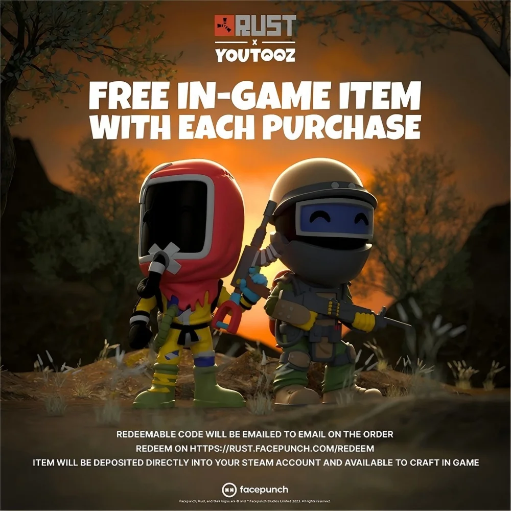 

Brand New ‌In Stock Official RUST Hazmat Scientist Action Figure with Digital Code