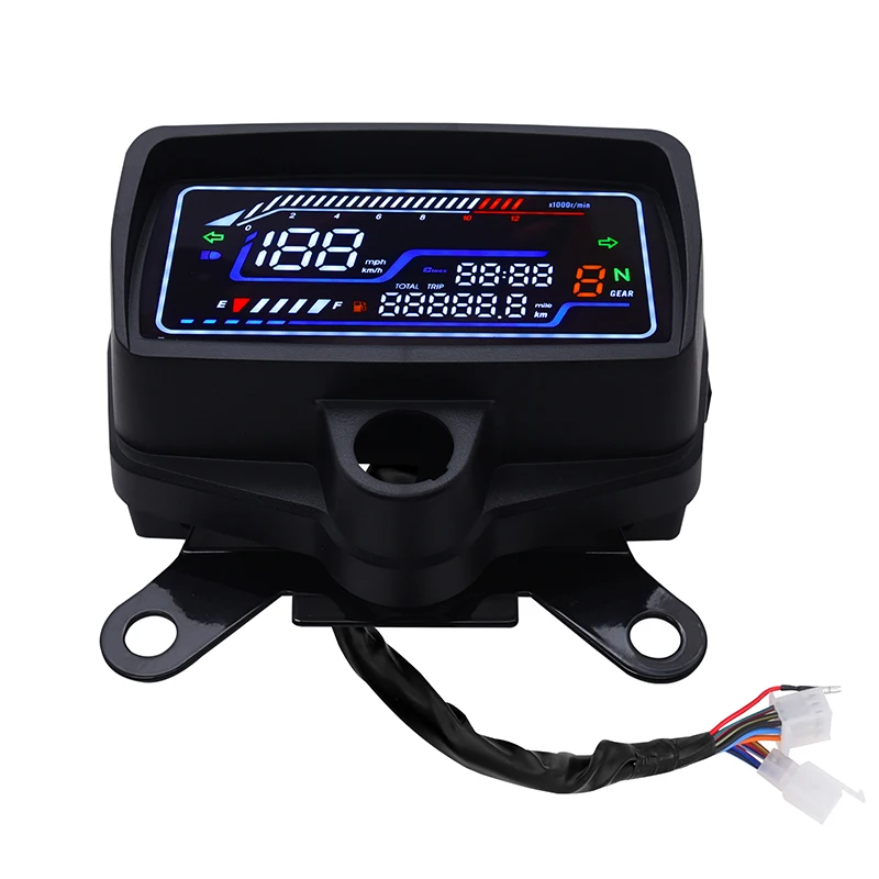 For Honda CG125 CG150 XF150 TMX125 Motorcycle Speedometer Tachometer Digital Gauge Instrument LCD Display Dashboard W/USB Charge