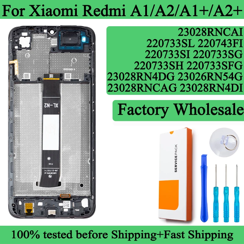 220733SI 23028RN4DG Premium Lcd For Xiaomi Redmi A1 Display Touch Screen A1 Plus Digitizer Panel Assembly For Redmi A2 Plus