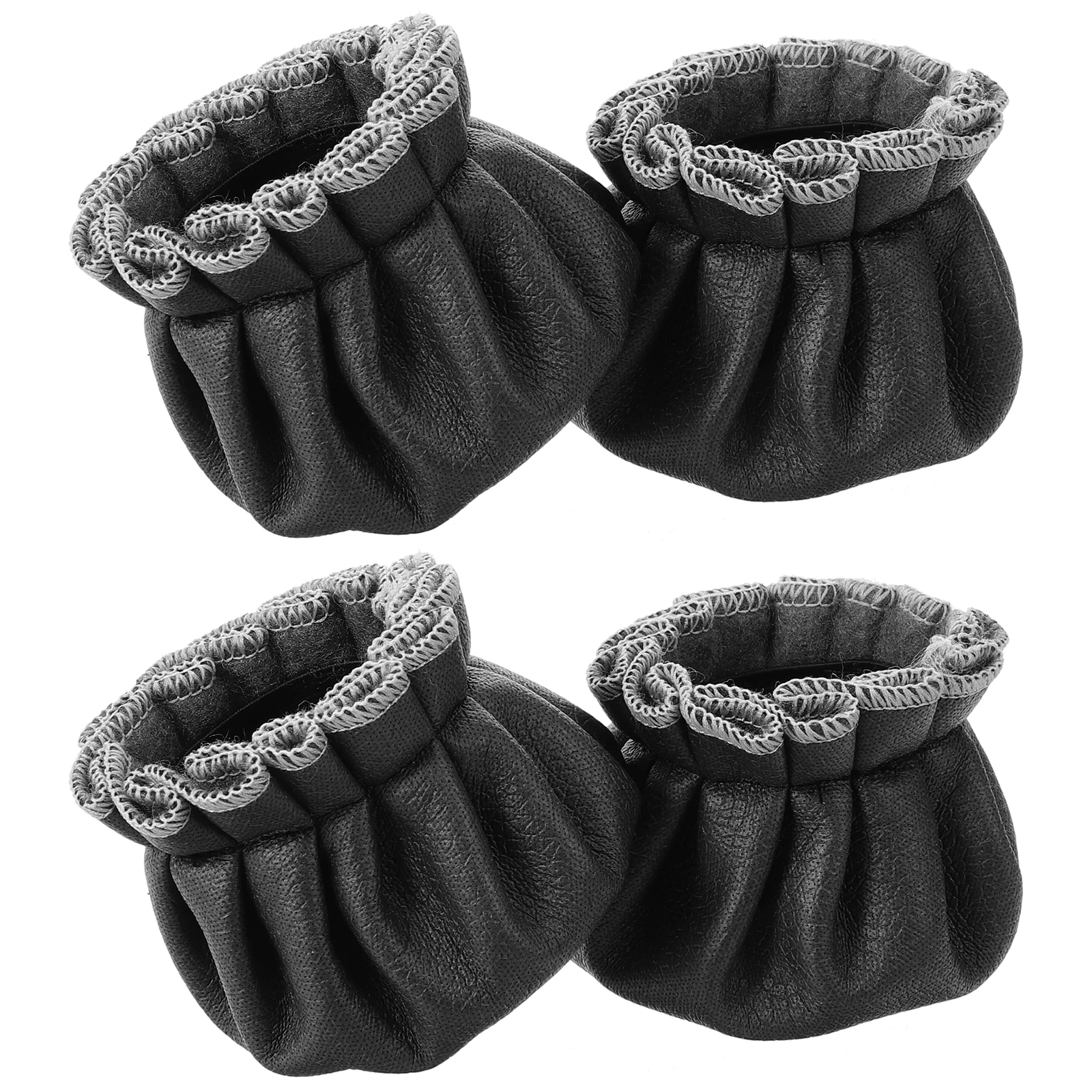 

4 Pcs Piano Pedal Cover Furniture Legs Chair Feet Protectors PU Material Bench Protective Case Leg Covers for Hardwood Floors