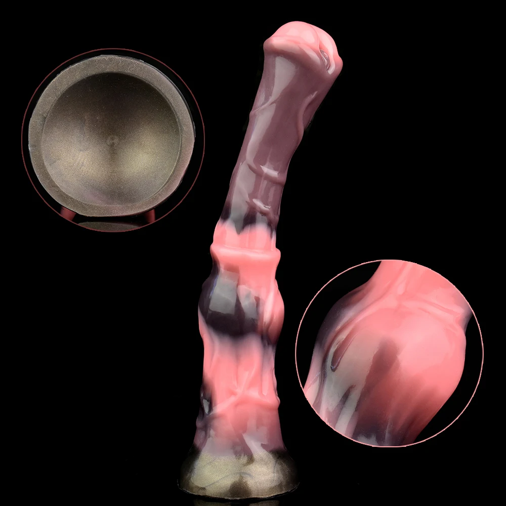 LICKER Animal Horse Dildo Soft Realistic Penis Butt Plug Anal Sex Toys For Female Masturbate Vaginal Stimulation Orgasm Pleasure