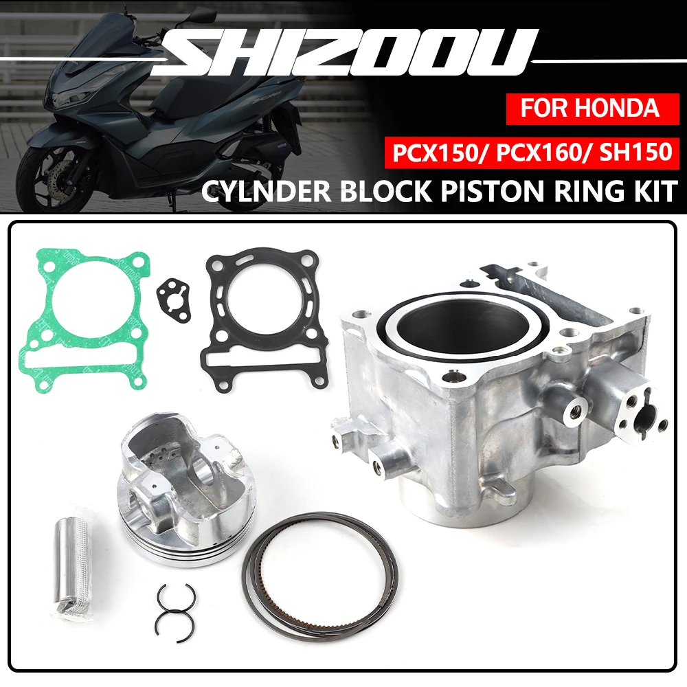 Piezas de motor de motocicleta para Honda PCX 160 PCX160 Scooter cilindro PCX150 SH150 SH 150 WW150AM WW150N PCX 160cc 4T 60mm de diámetro