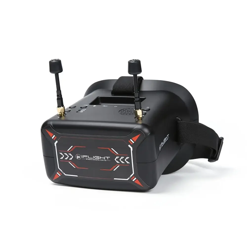 

iFlight 4.3inch FPV Goggles 40CH 5.8GHz with DVR Function Built-in 3.7V/2000mAh battery for FPV part