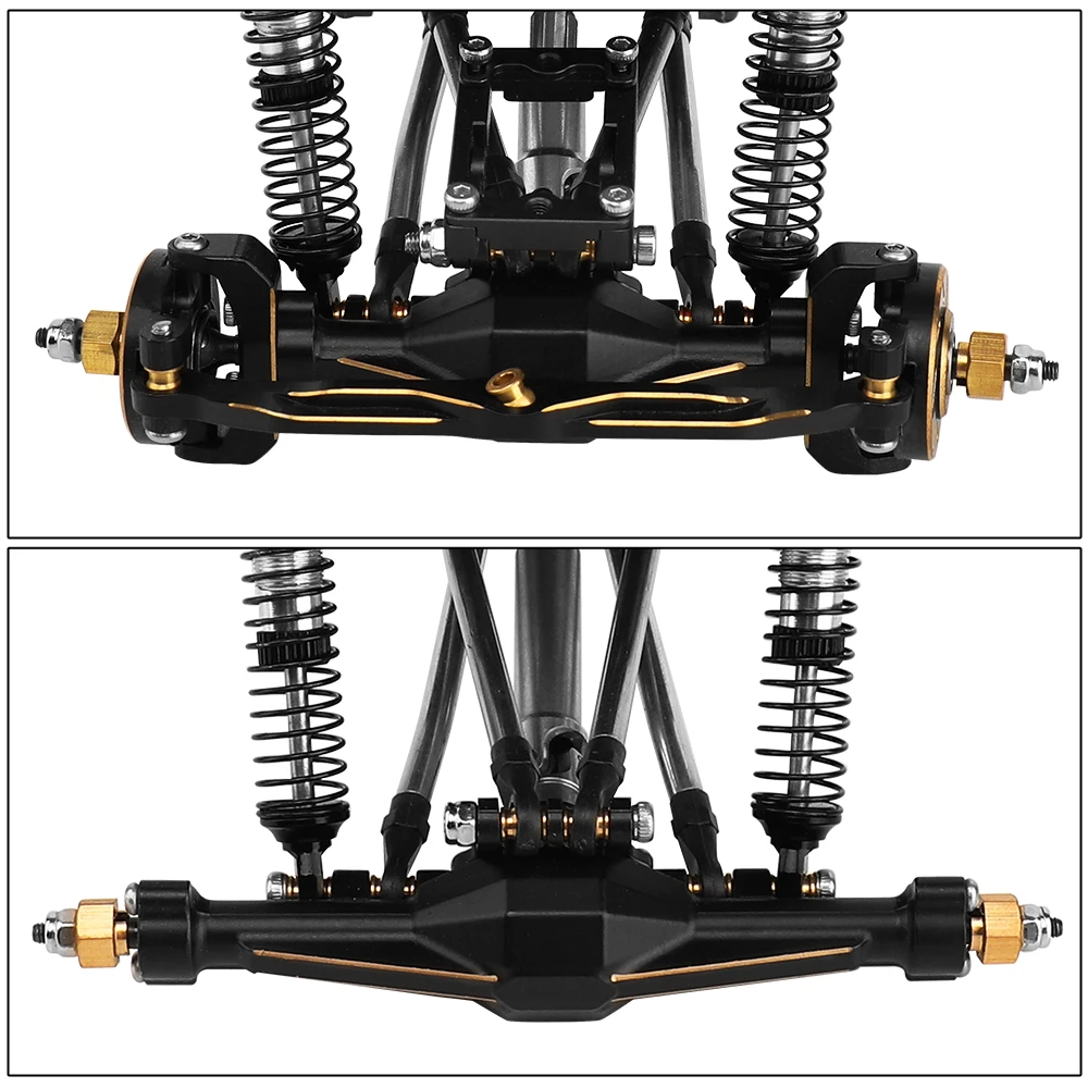 TRX4-M Brass & Metal 4×4 RC Car Chassis Frame with Front Rear Axles Gearbox DIY for TRX4M 1/18 RC Crawler Car Parts