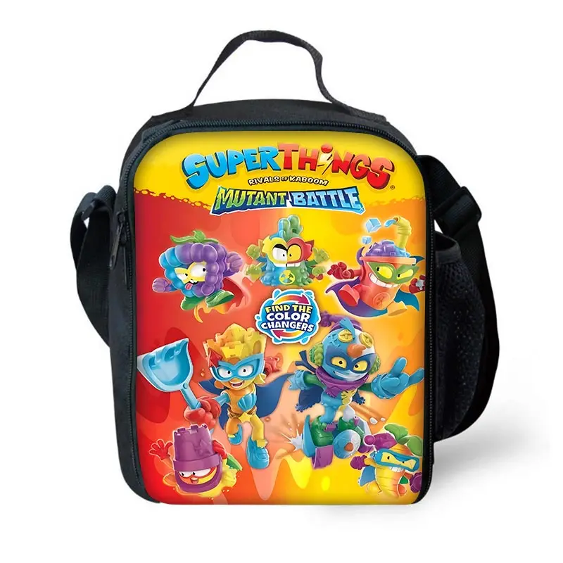 SuperThings Wild Superzings borsa per bambini di grande capacità per ragazzo e ragazza studente Picnic all'aperto Resuable Thermal Cooler Lunch Box