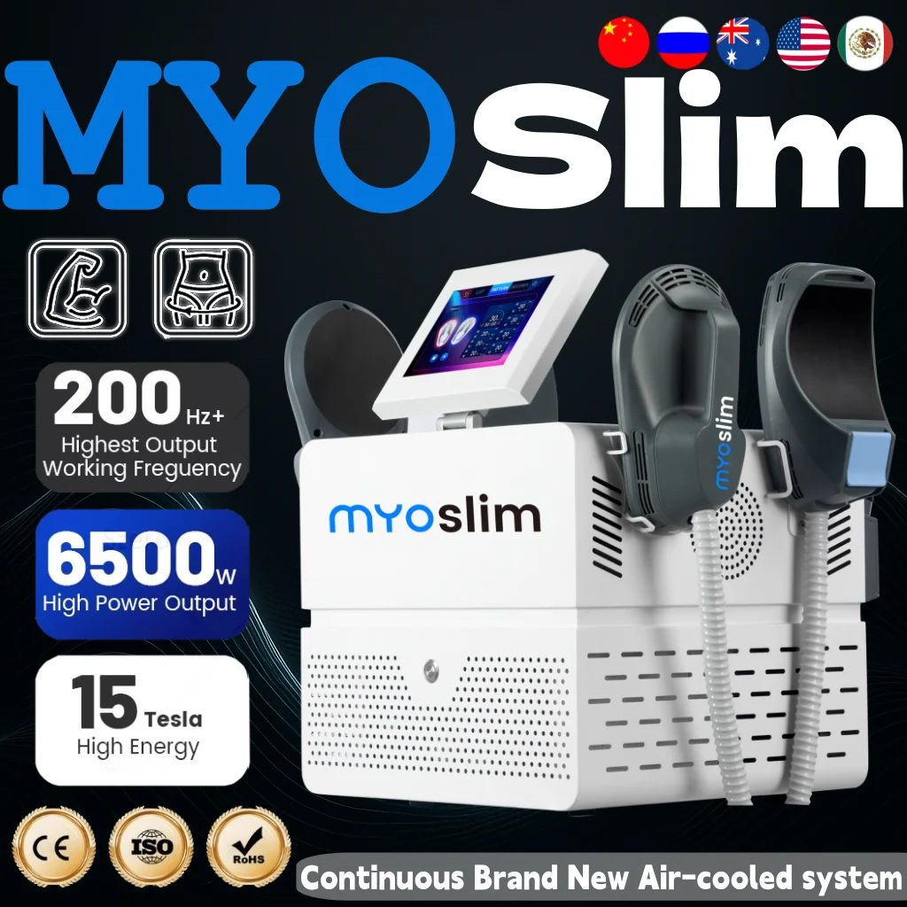 

Professional Myoslim NEO 6500W 15T EMS RF Body Sculpting Machine - Hi-EMT Fat Burning, Weight Loss, for Salon Use | CE