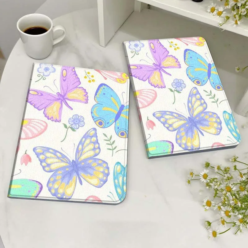 

Чехол с цветочным узором в виде бабочки для Huawei MediaPad MatePad M5 M6 11 12 X SE T10 T10s 2 C5e T5 Pro Lite Air 11,5 дюймов для планшета