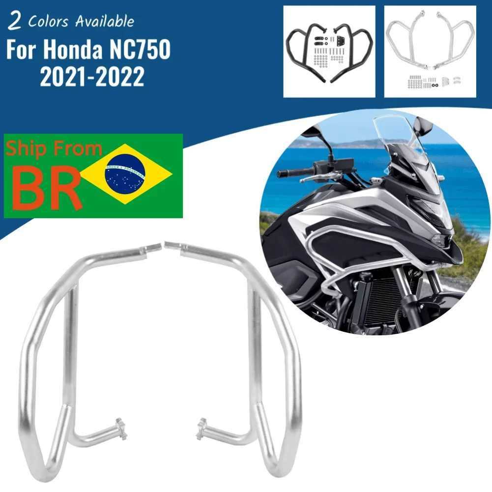 

Front Crash Bar For Honda NC750 NC 750 DCT 2021-2023 Engine Guard Frame Slider Cage Shell Falling Protection Motorcycle Bumper