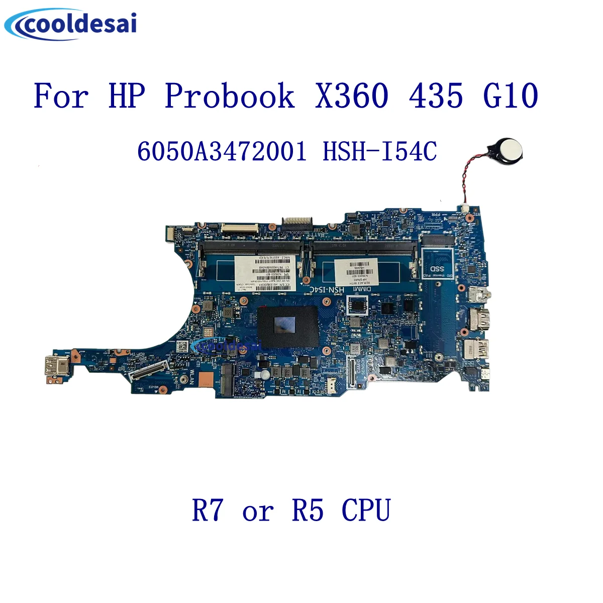 

6050A3472001-MB-A01 HSH-I54C Материнская плата для ноутбука HP Probook X360 435 G10 Процессор: R5/R7 100% тест в порядке