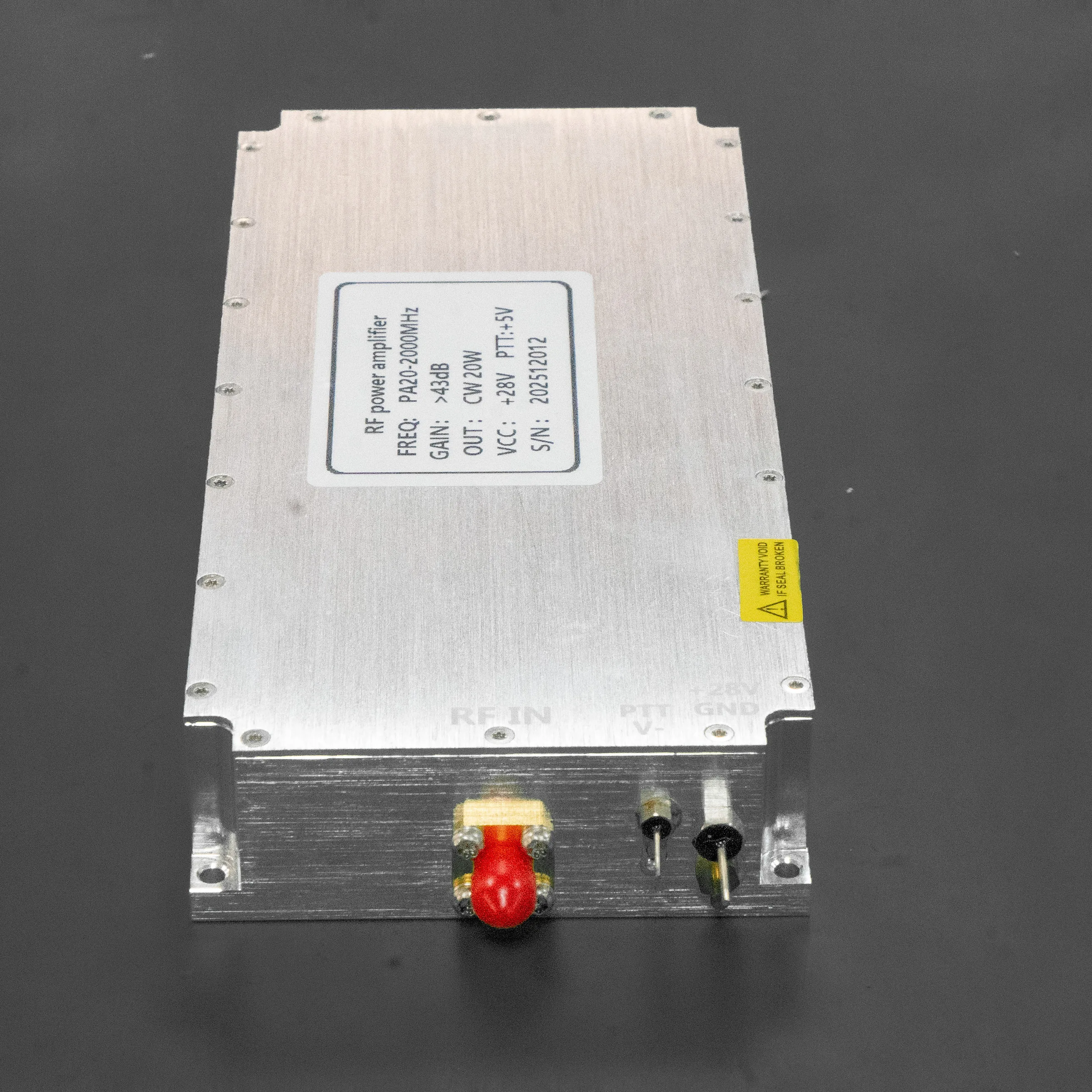 Wideband 100W 100-520Mhz LOra FPV GaN Pulse Wave Power Amplifier Module Digital Power Amplifier for    600-6000Mhz 25W EMC