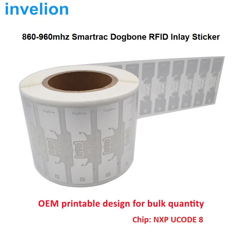 High Sensitivity Adhesive Disposable Dogbone Smartrac Impinj Chip UHF RFID Tag 5MM Foam Bib For RFID Sports Race Timing System