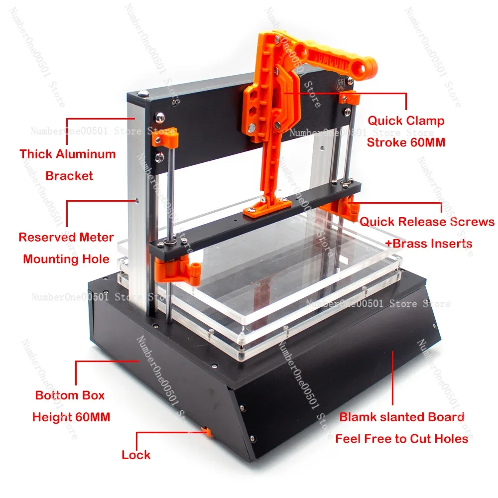 Multifunction PCB Jig Functional Test Stand FCT Jig ICT Circuit Board Universal Test Frame PCBA Tester Fixture Stroke 60MM