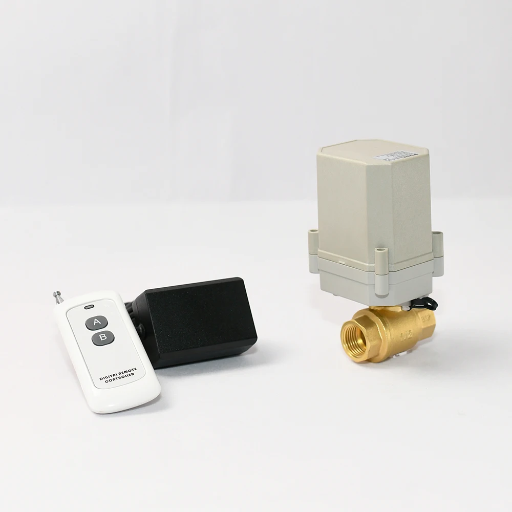 DN15 Brass Wireless Remote Control Valve Electric Actuator Valve Motorized Ball Valve