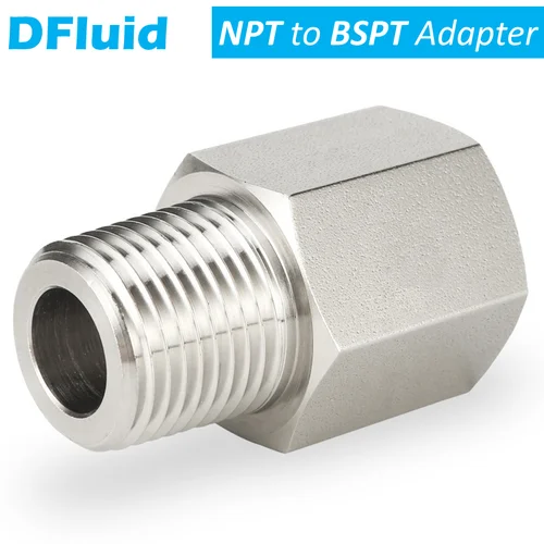 1 Uds. Adaptador hembra BSPT a macho NPT hembra NPT a macho BSP 1/8 ""1/4"" 3/8 ""1/2"" 3/4 ""conector de tubería de acero inoxidable 316