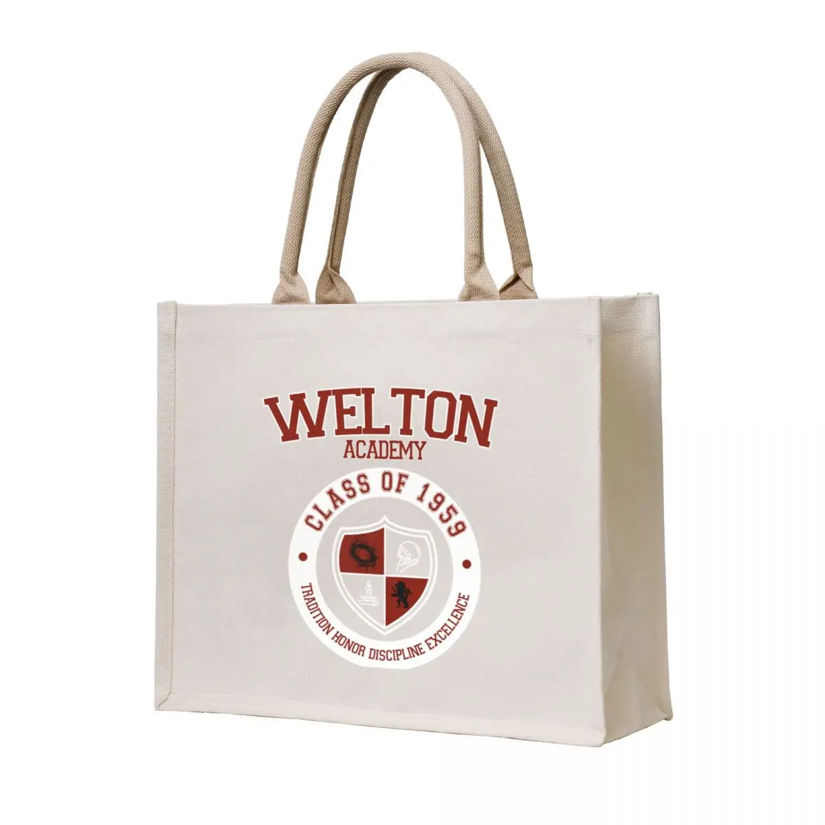 

Welton Academy Logo, Dead Poets Society. Tote Bag bags for women foldable reusable bag Woman shopper bag