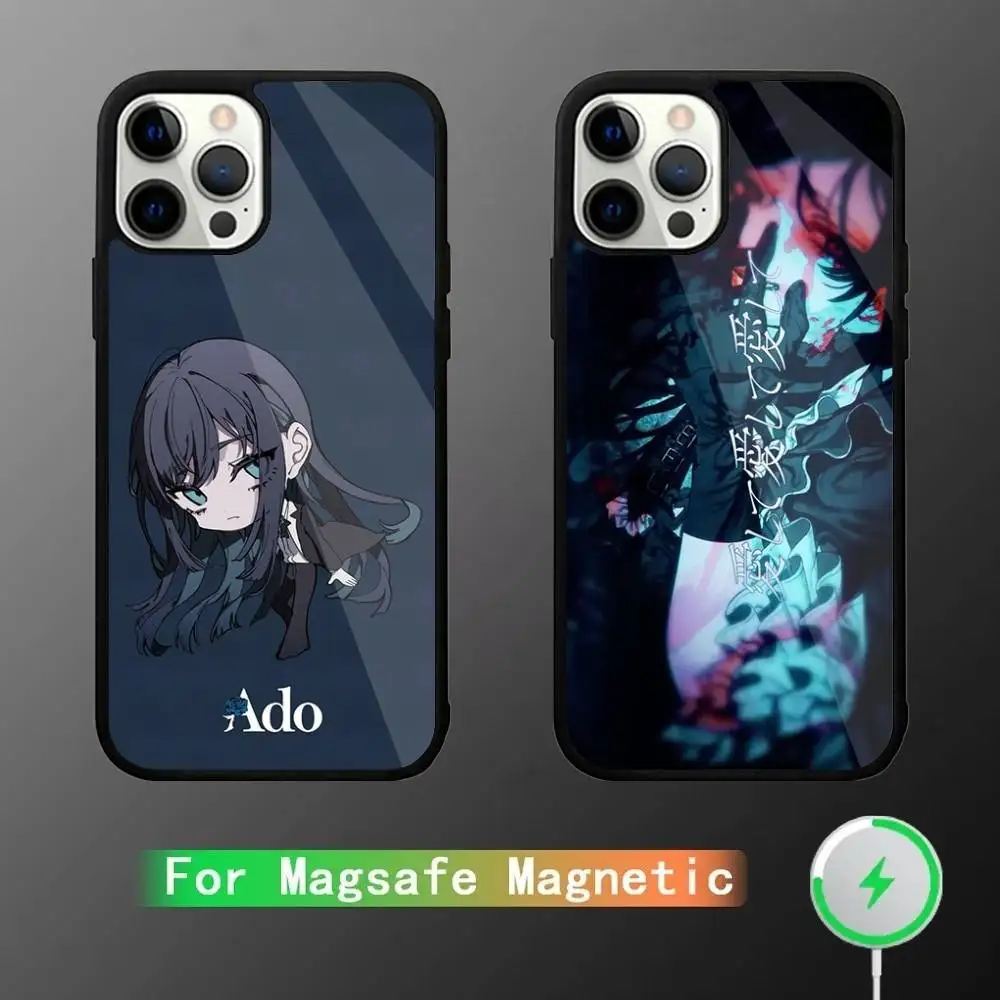 

Ado Kyogen X Uta Phone Case For iPhone 16,15,14,13,12,11,Pro,Max,Plus,Mini,SE New Magsafe Magnetic Wireless Charging