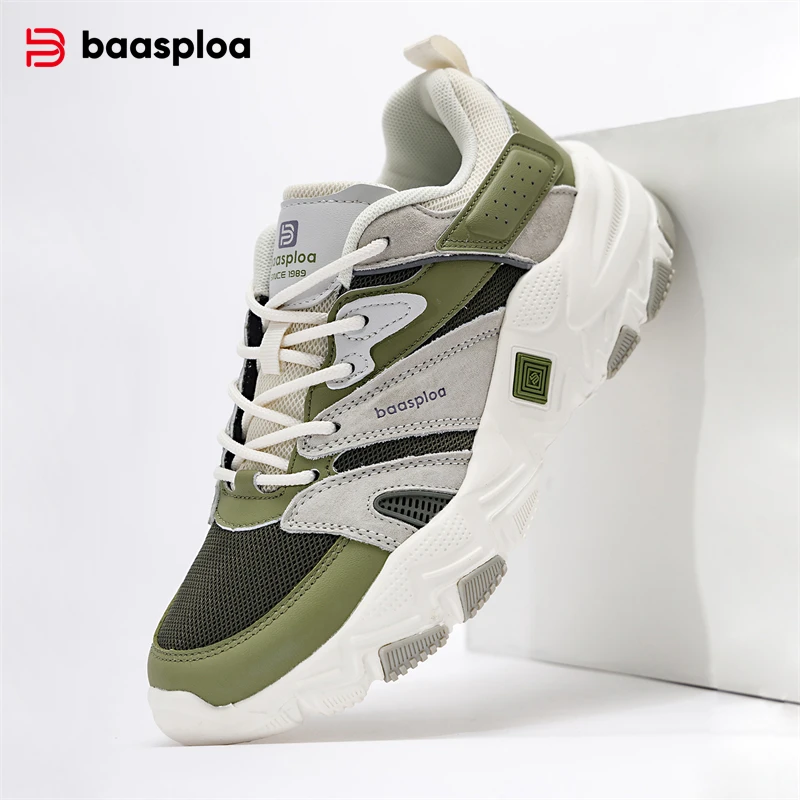 Baasploa Women Casual Sneakers 2024 New Mesh Breathable Sport Shoes for Women Fashion Comfort Walking Shoes Non-Slip Outdoor