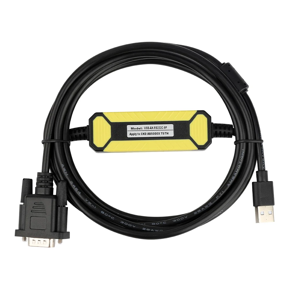 

USB-AX-RS232C-9P подходит для сервопривода CKD, кабеля для отладки и программирования серии AVODEX TS TH Кабель для загрузки AX-RS232C-9P