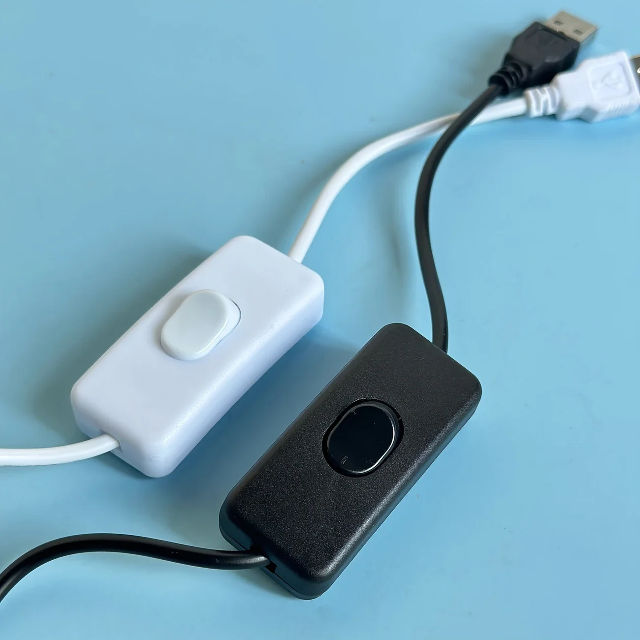 28cm USB Switch Cable With ON/OFF Button Male to Female USB Extension Cable Black Or White Color