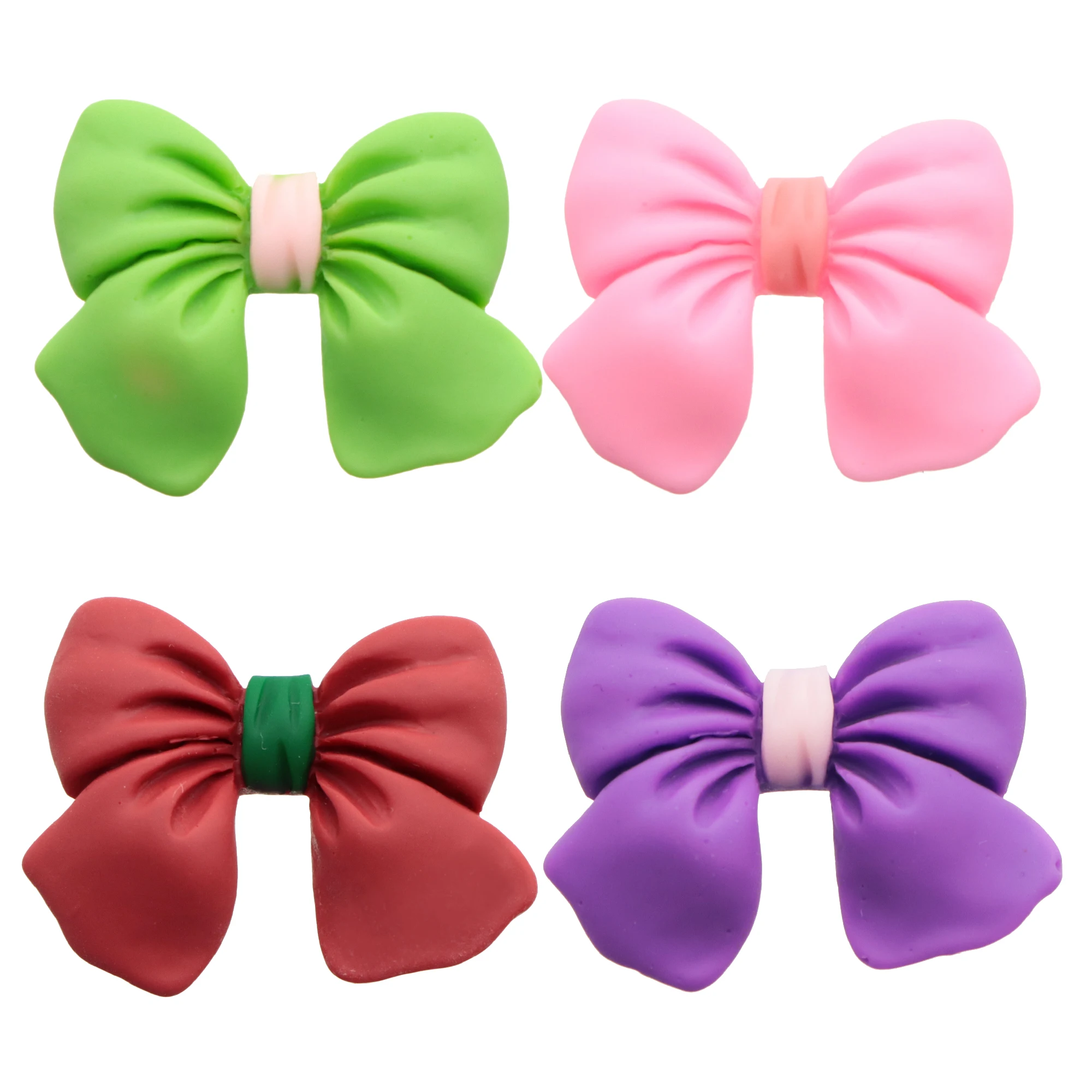 Bows 3D resin DIY materials for handmade hair clips and fridge magnets, resin materials