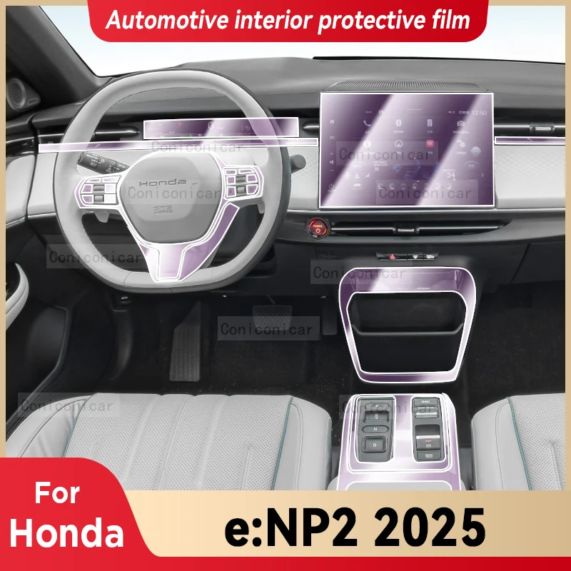 

For HONDA e:NP2 2025 Car Interior Center Console Transparent TPU Protective Film Anti-scratch Repair Accessories