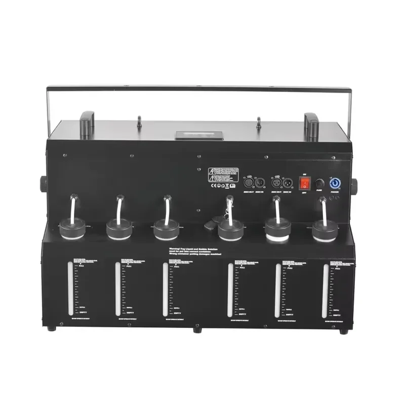 3000W 4 Hole Automatic RGBW Smoke Bubble Machine with Remote Control Aluminum Electric for Stage Party DJ Disco Lighting 5